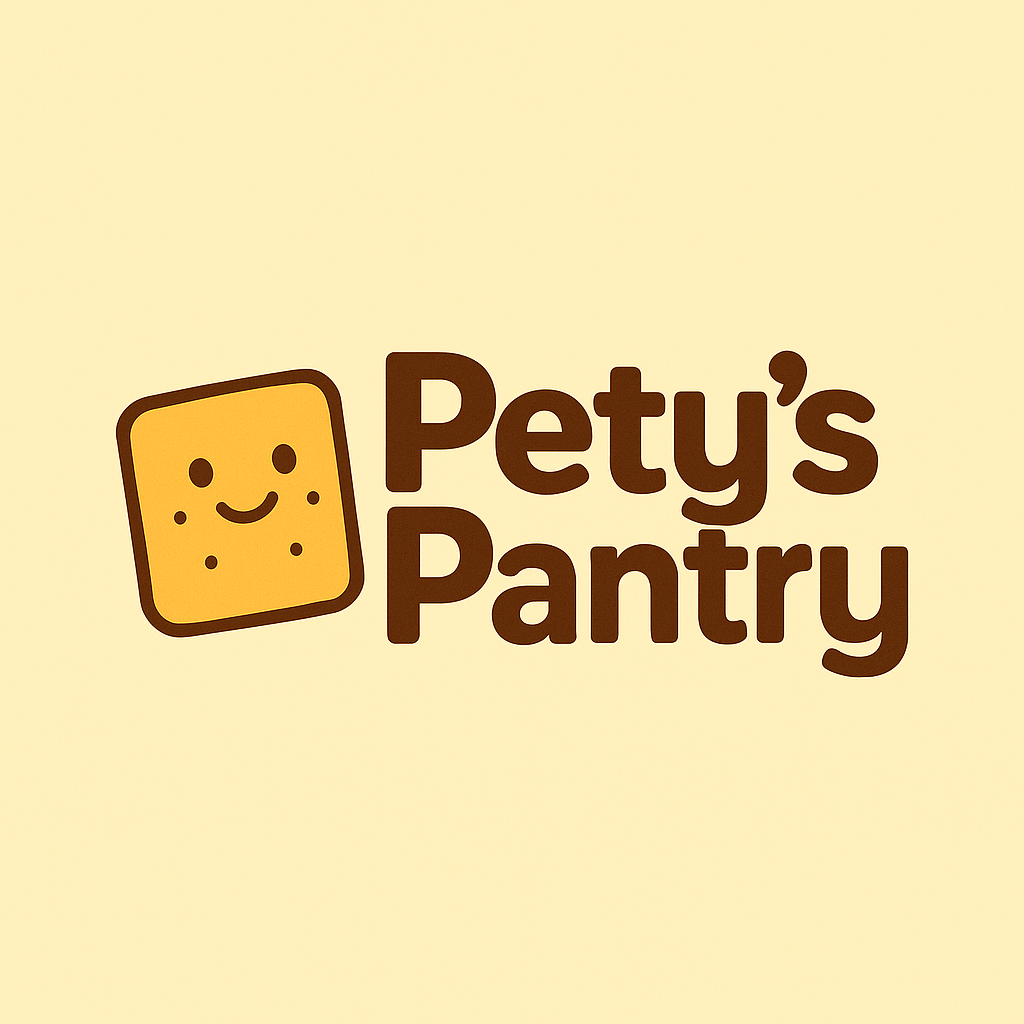 Pety's Pantry allergy-friendly crackers for kids with dairy, egg, nut, oat, garlic, and onion allergies.